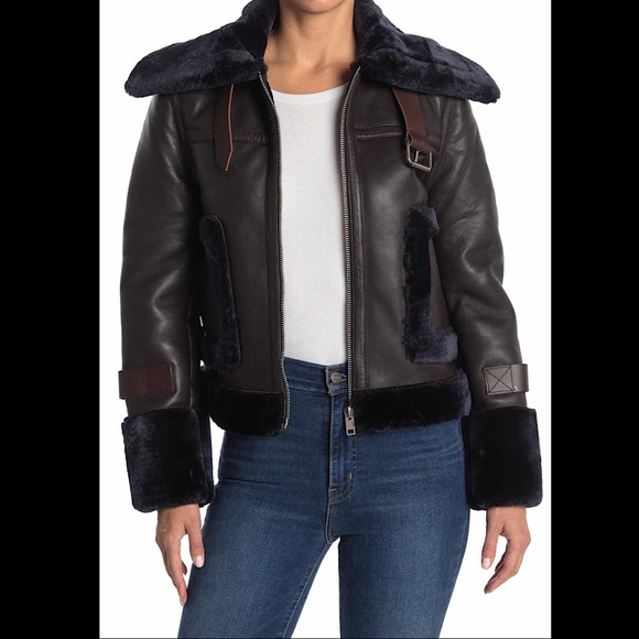 🔥🔥🔥NWT Walter Baker Lianna Leather Jacket - Picture 5 of 16